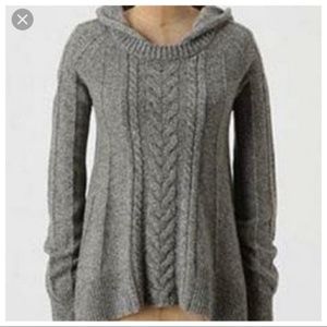 ANTHROPOLOGIE MOTH HOODIE SWEATER